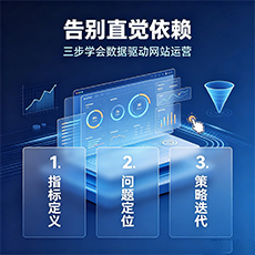 得荣建站-告别直觉依赖：三步学会数据驱动网站运营